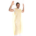 HygoStar Tablier jetable en LDPE pour le corps entier, 30 my/jaune