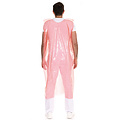 HygoStar Tablier jetable en LDPE intégral 30 my/ rouge