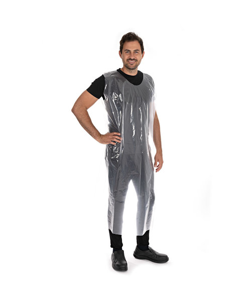 HygoStar Tablier jetable en LDPE intégral 30 my/ transparent