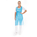 HygoStar Tablier jetable en LDPE en rouleau 16 my/ bleu