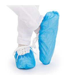 Couvre-chaussures en CPE/bleu