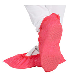 Couvre-chaussures en CPE/rouge