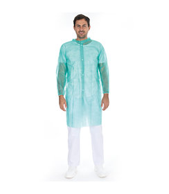 Veste visiteur PP Light avec col et boutons-pression/vert