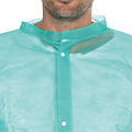 HygoNorm Veste visiteur PP Light avec col et boutons-pression / verte