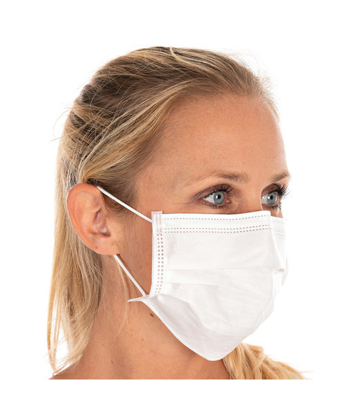 HygoStar Masque buccal de type II (BFE &gt; 98 %), 3 couches PP/blanc