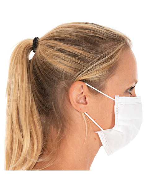 HygoStar Masque buccal de type II (BFE > 98 %), 3 couches PP/blanc