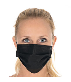 Masque buccal de type II (BFE > 98 %), 3 couches PP/ noir