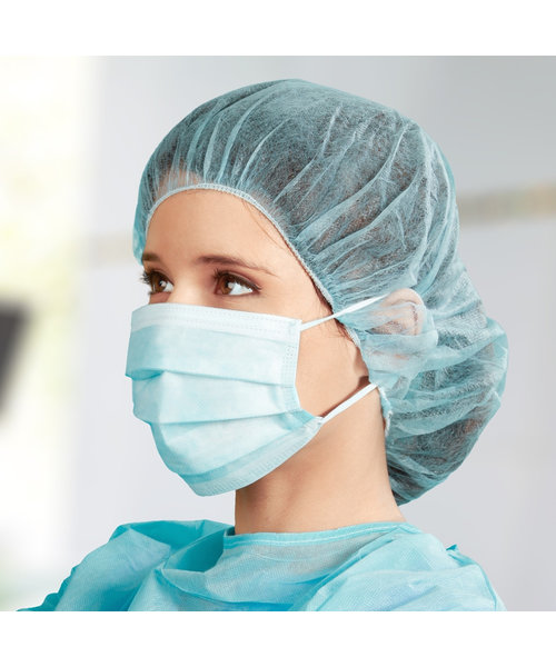 HygoStar Masque buccal de type II (BFE > 98 %), 3 couches PP/vert