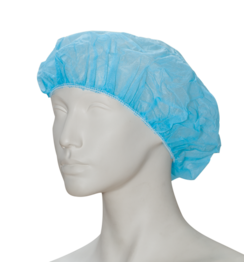 PREMIUM non-woven chirurgische haarmuts (baret) blauw