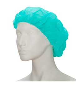PREMIUM non-woven chirurgische haarmuts (baret) groen