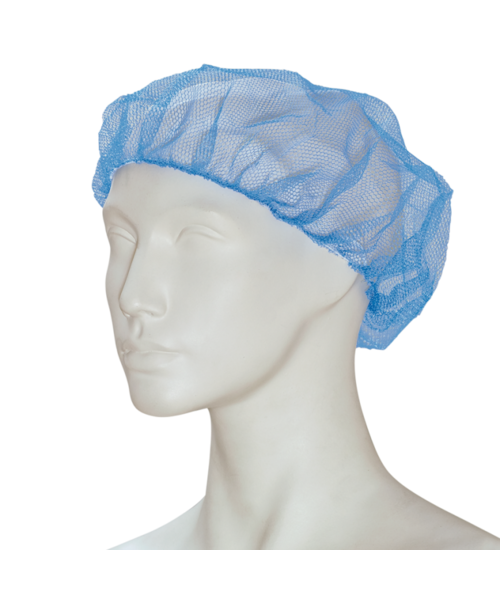Care & Serve Bonnet en nylon PREMIUM (béret) bleu
