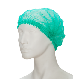 EFFICIENT non-woven 'clip cap' haarmuts groen