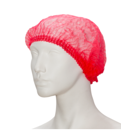 EFFICIENT bonnet à clip en non-tissé rouge