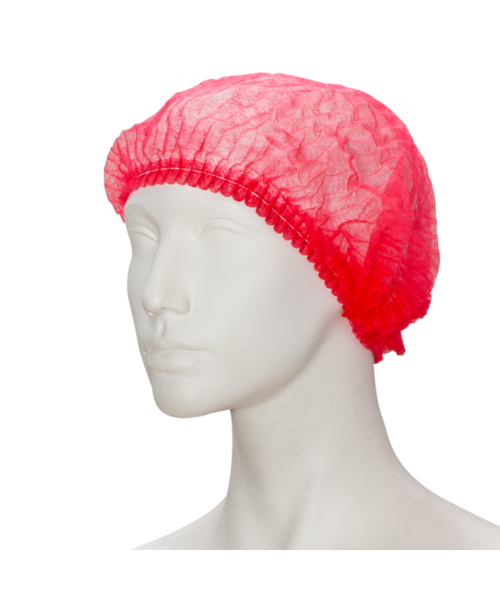Care & Serve EFFICIENT bonnet en non-tissé avec clip, rouge