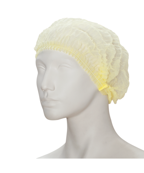 Care & Serve Bonnet à clip non tissé EFFICIENT, couleur jaune