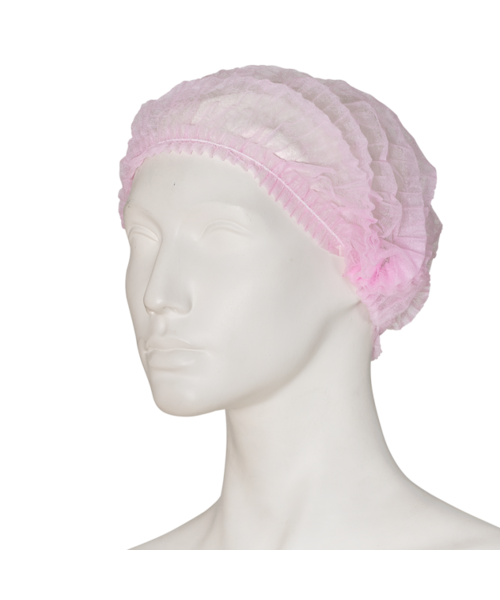 Care & Serve EFFICIENT non-woven 'clip cap' haarmuts roze