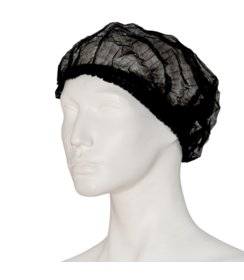EFFICIENT non-woven 'clip cap' haarmuts zwart