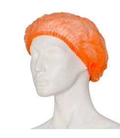 EFFICIENT non-woven 'clip cap' haarmuts oranje