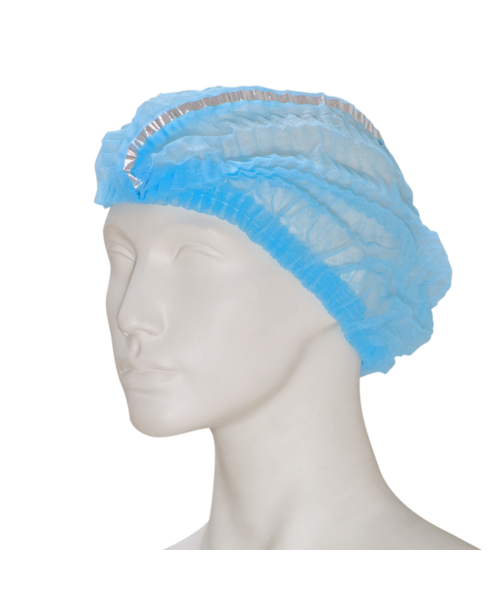 Care & Serve Bonnet capillaire non tissé « clip cap » EFFICIENT DETECTABLE, bleu
