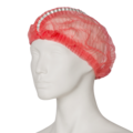 Care & Serve EFFICIENT DETECTABLE non-woven 'clip cap' haarmuts rood