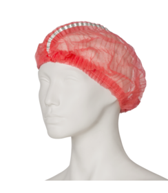 Bonnet capillaire non tissé « clip cap » EFFICIENT DETECTABLE rouge