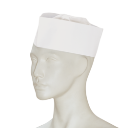 PREMIUM papieren 'forage' muts met zweetband  wit