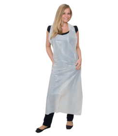 Tablier PREMIUM PE 75 x 140 cm blanc, 0,018 mm