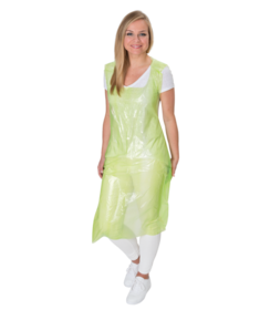 Tablier PREMIUM PE en rouleau 76 x 120 cm vert, 0,02 mm