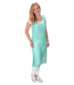 Tablier PROFESSIONAL PE bloqué 75 x 120 cm vert, 0,03 mm