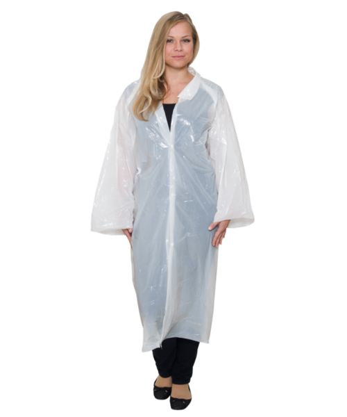 Care & Serve Veste PE EFFICIENT avec boutons-pression et col blanc