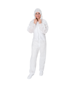 Combinaison PROFESSIONAL SMS résistante aux produits chimiques, type 5/6, blanche