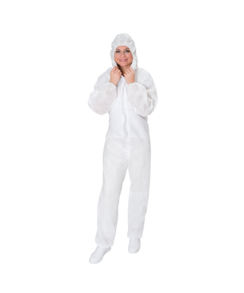 Care & Serve Combinaison PROFESSIONAL SMS résistante aux produits chimiques, type 5/6, blanche