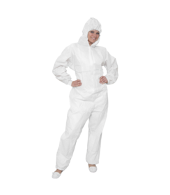 Combinaison PROFESSIONAL SMMS résistante aux produits chimiques, type 5/6, blanche
