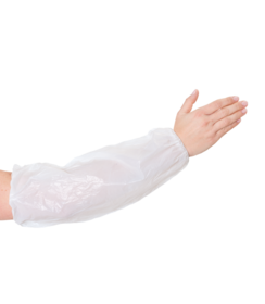 Housse de manche PREMIUM Clip PE 20 x 40 cm, blanche