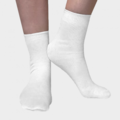 Care & Serve Chaussettes jetables EFFICIENT COSYFEET blanches / 80 % coton, 17 % nylon, 3 % élasthanne