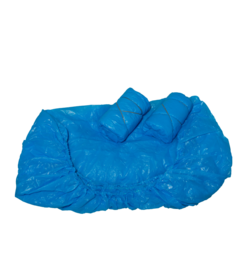 Protecteur de matelas PREMIUM CPE 90 x 210 x 20 cm, bleu