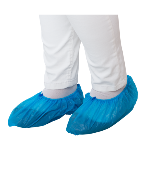 Care & Serve EFFICIENT CPE couvre-chaussures à clip bleu / 15 x 41 cm ≈ XL