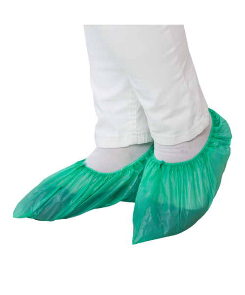 Care & Serve EFFICIENT CPE couvre-chaussures à clip vert / 15 x 41 cm ≈ XL