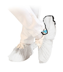 Couvre-chaussures ANTISTATIQUE imperméable PP, revêtement CPE / pour Hygomat