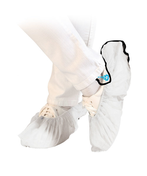HygoStar Couvre-chaussures ANTISTATIQUE imperméable PP, revêtement CPE / pour Hygomat