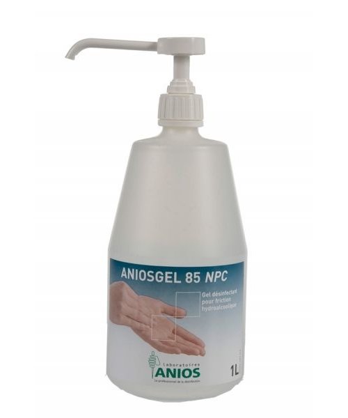 Anios  Gel hydroalcoolique 85 NPC/ bouteille de 1 litre avec pompe à vis