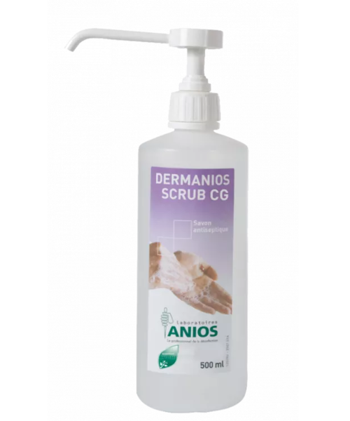 Anios  Dermanios scrub CG/ flacon de 500 ml avec pompe à vis