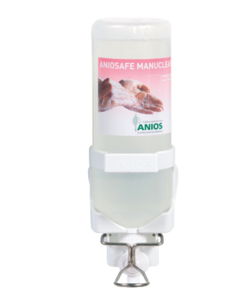 Anios  Support mural en PVC pour flacons airless 1L