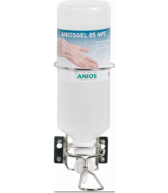 Support mural delta en acier inoxydable pour flacons airless 1L