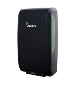 Distributeur manuel avec bouton-poussoir noir pour flacons CPA airless 1L