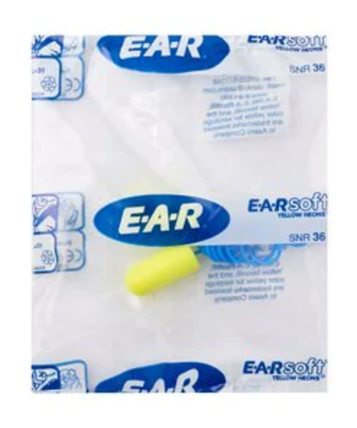 3M Bouchons d'oreille avec cordon 3M™ EAR Soft yellow neons - 36 dB