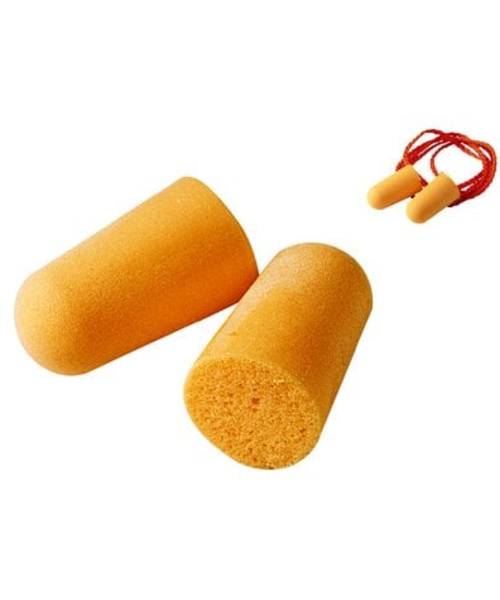 3M Bouchons d'oreille en mousse 3M™ 1110 avec cordon - 37 dB (A)