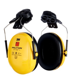 Casque antibruit avec fixation pour casque 3M™ PELTOR™ Optime I - 26 dB