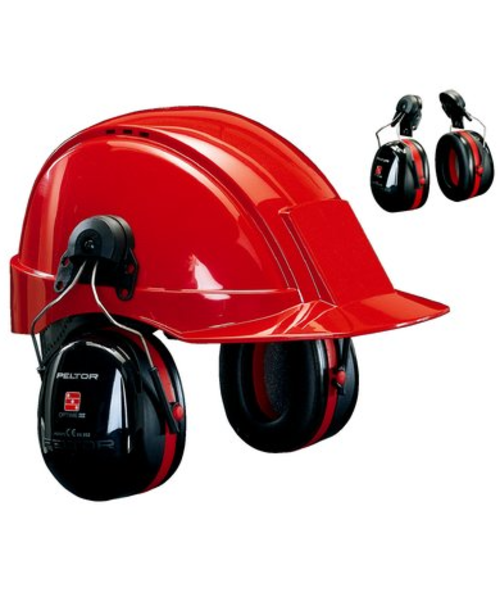 3M Casque antibruit avec fixation pour casque 3M™ PELTOR™ Optime III - 34 dB