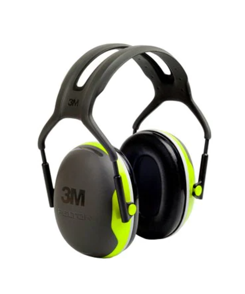 3M Casque antibruit 3M™ PELTOR X4 avec bandeau, noir-vert vif - 33 dB